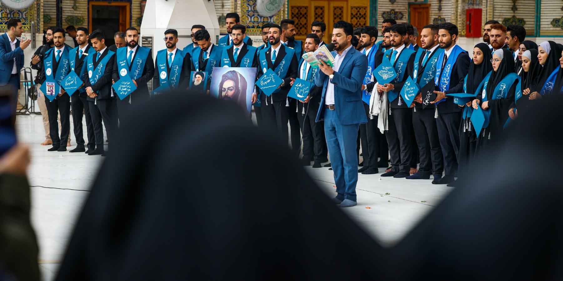 العتبة العلوية المقدسة ترعى حفل تخرُّج أكثر من 100 طالب من خرِّيجي جامعة الفرات الأوسط  