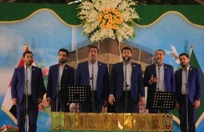 فرقة الإنشاد الديني في العتبة العلوية المقدسة تقوم بإعداد عدد من الفعاليات احتفالاً بتحرير مدينة الموصل