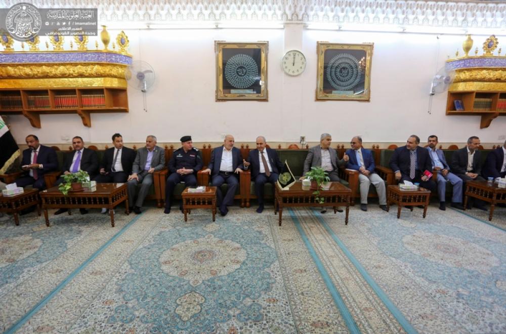 وزير التخطيط العراقي يتشرف بزيارة مرقد أمير المؤمنين (عليه السلام) ويؤكد دعمه لمشاريع العتبة العلوية المعدة لخدمة الزائرين