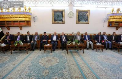 وزير التخطيط العراقي يتشرف بزيارة مرقد أمير المؤمنين (عليه السلام) ويؤكد دعمه لمشاريع العتبة العلوية المعدة لخدمة الزائرين